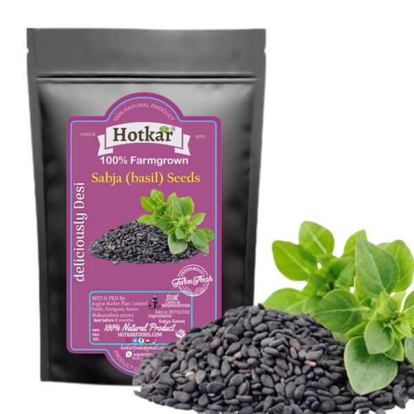 Alternative view of Hotkar Pure 100% Unpolished Sabja/Basil Seeds