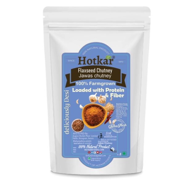 Alternative view of Hotkar Lab Tested Jawas Handmade and with Natural Oils Flaxseed Chutney Gluten Free