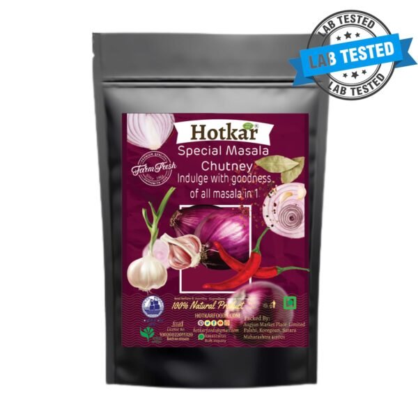 Hotkar Lab Tested Onion Garlic Handmade Chutney and with Natural Oils - 100g